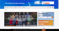 Desktop Screenshot of cdu-badlauterberg.de