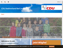 Tablet Screenshot of cdu-badlauterberg.de